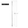 Set of 6 RC String Light Pole, 9 FT Lighting Stand with Horn Shape Hooks, LED Solar Bulbs for Parties, Christmas