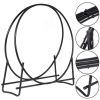 40-inch Tubular Steel Firewood Storage Rack