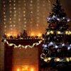 Christmas Decorations Ribbon Led Light String Button Electronic Battery Remote Control Battery Box Solar Light Belt